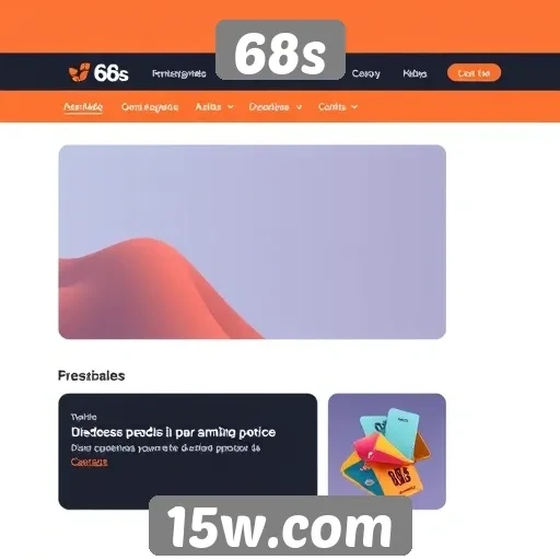Interface do usuário do site 68s e sua usabilidade